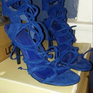 💥💥💥Sold💥💥💥 Sexy Blue tie up shoes